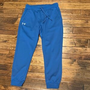 Under Armour ColdGear Fleece Jogger Pants – Men’s Large – Blue